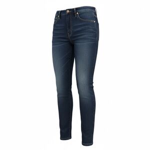 NWOT Vigoss Women’s Ace Dark Blue Wash Skinny Jeans Super Soft Stretch High Rise
